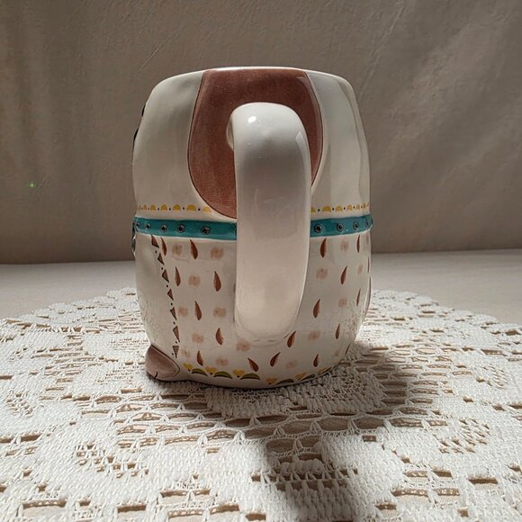 Dog-Themed Ceramic Mug With Handle & Embossed Details - "All You Need Is Love An - Picture 4 of 6